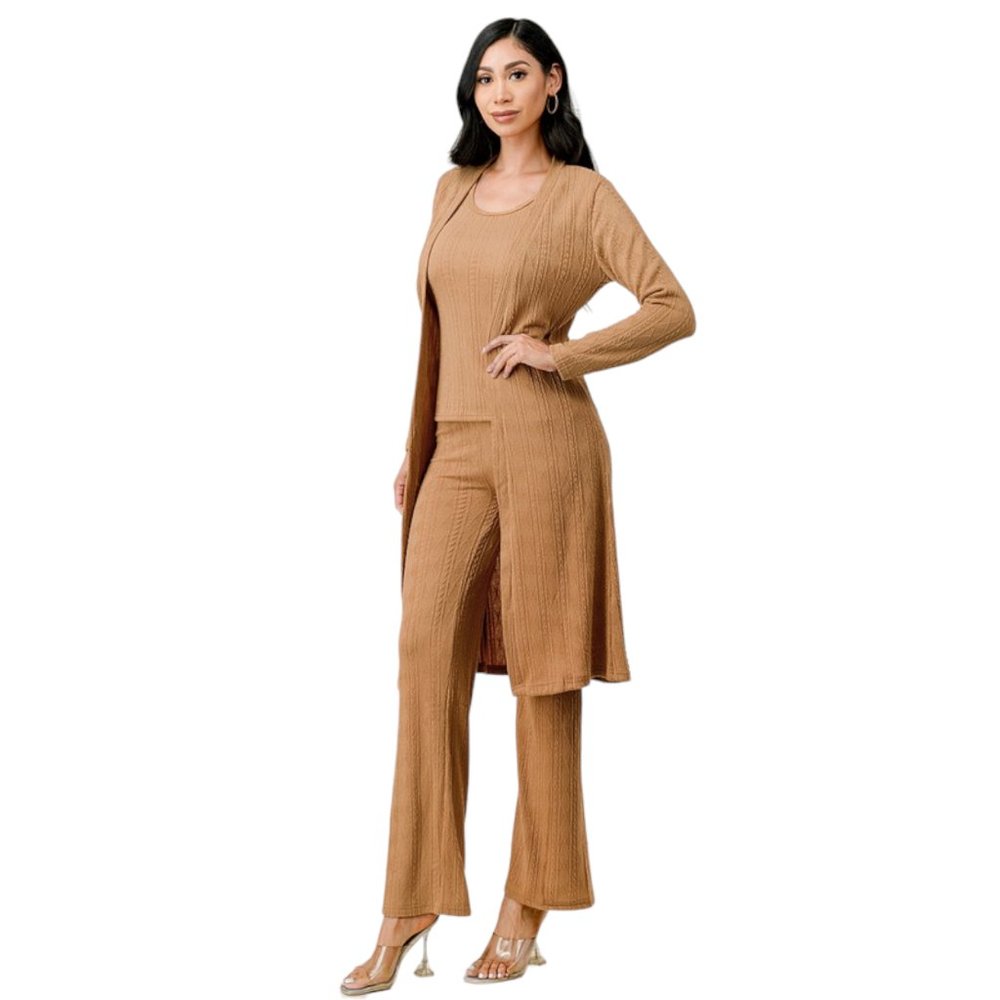 3 Piece Knit Pants Set in Black -available in Small/Medium and Large/X-Large - Picture 5 of 7